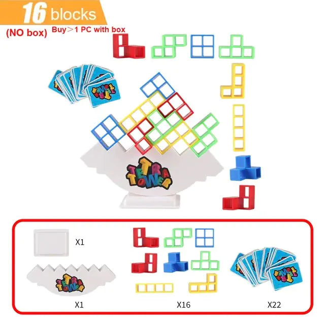 Tetra Tower Stacking Blocks Balance Game