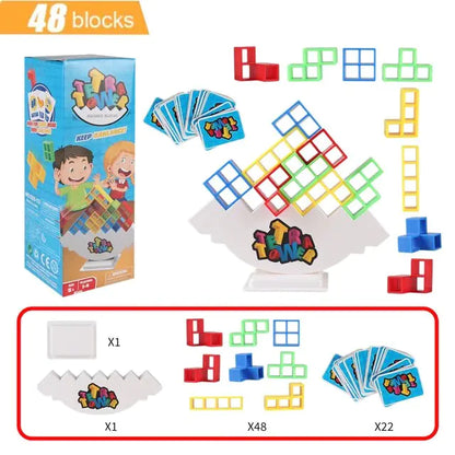 Tetra Tower Stacking Blocks Balance Game