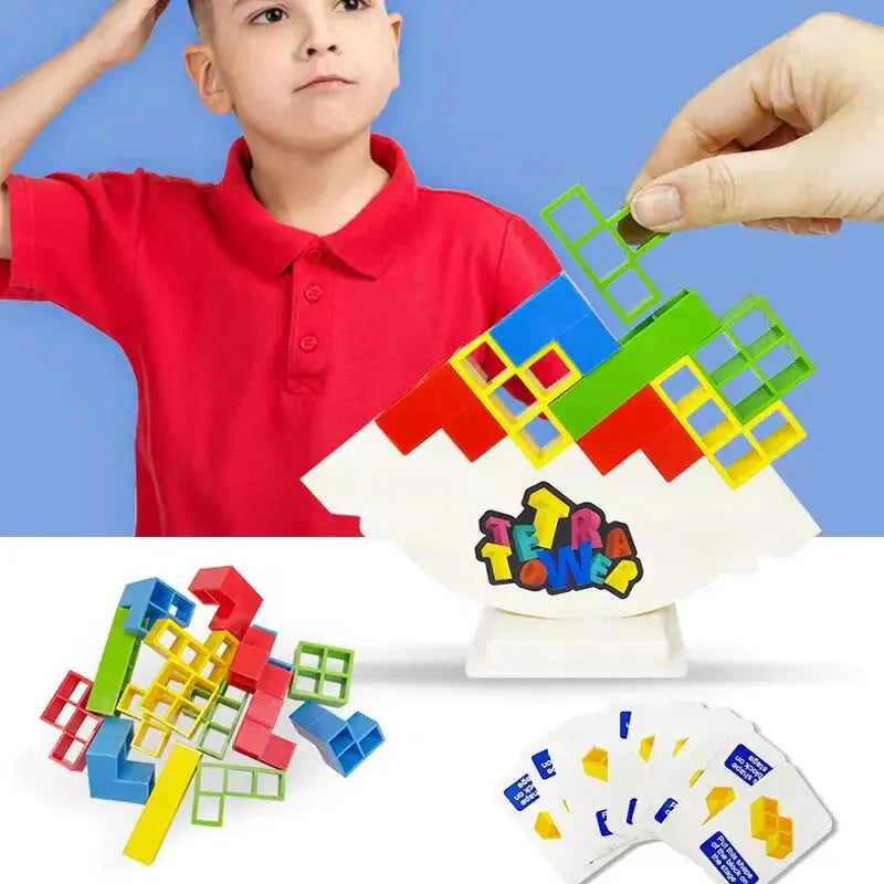 Tetra Tower Stacking Blocks Balance Game