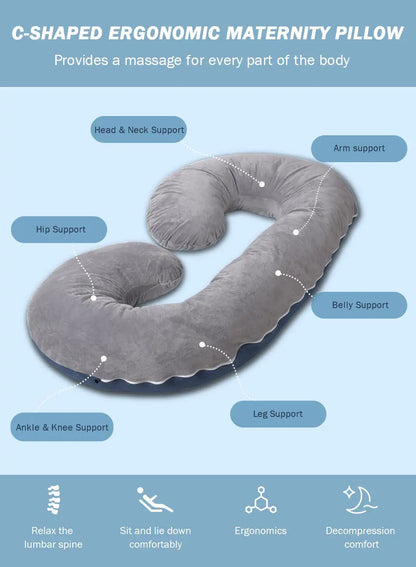 Pregnancy Body Pillow - C Shaped