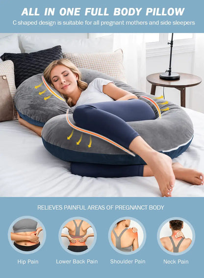 Pregnancy Body Pillow - C Shaped